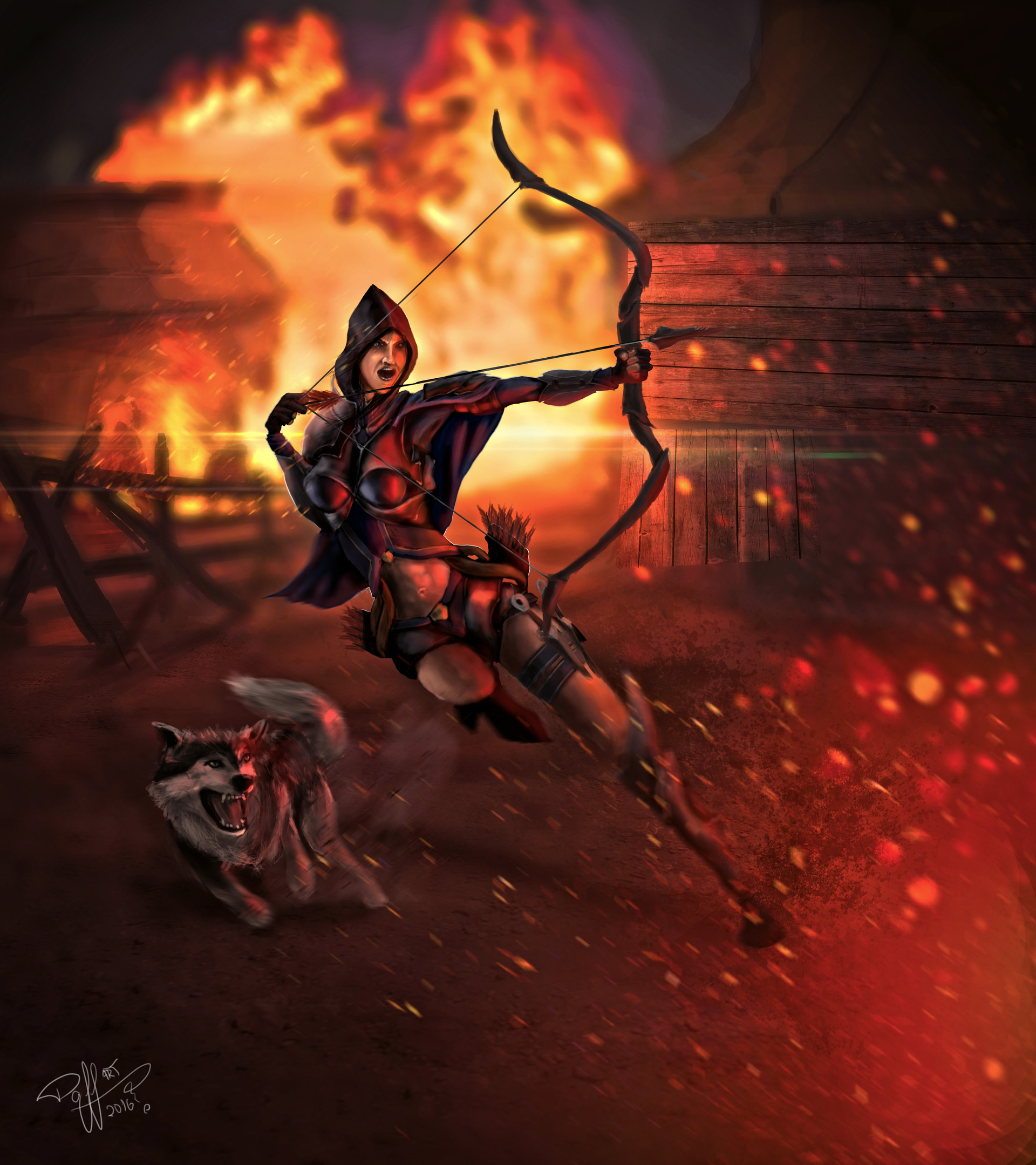 Artstation Valla Diablo 3 Demon Hunter Fan Art