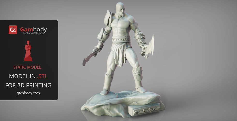 GOD OF WAR KRATOS 3D model 3D printable