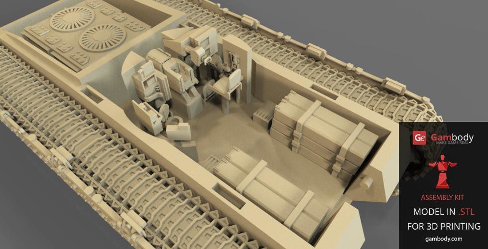 Artstation Merkava 2 Tank 1 24 Scale Size 3d Print Model