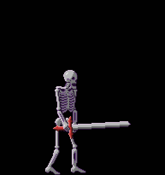 Resultado de imagen de skeletons pixel art