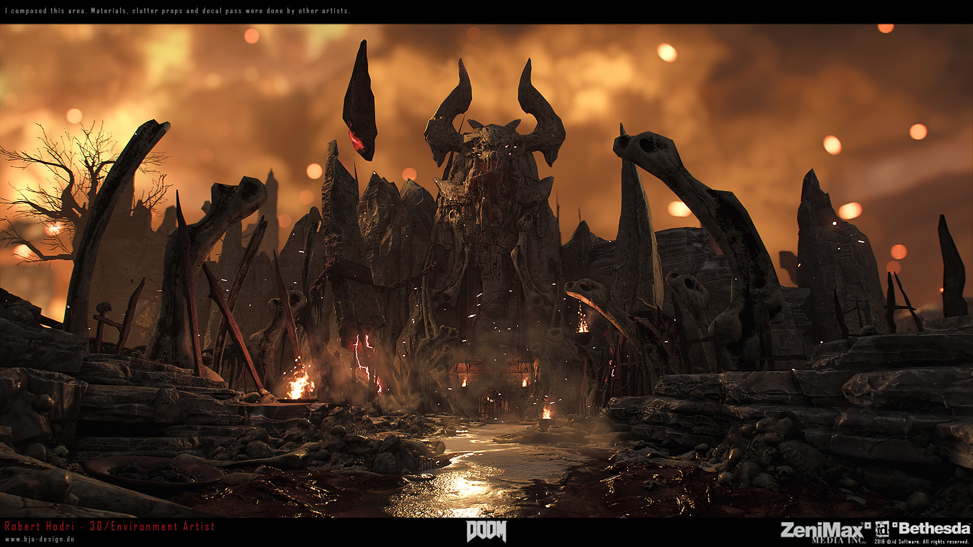 Artstation Doom Hell Robert Hodri
