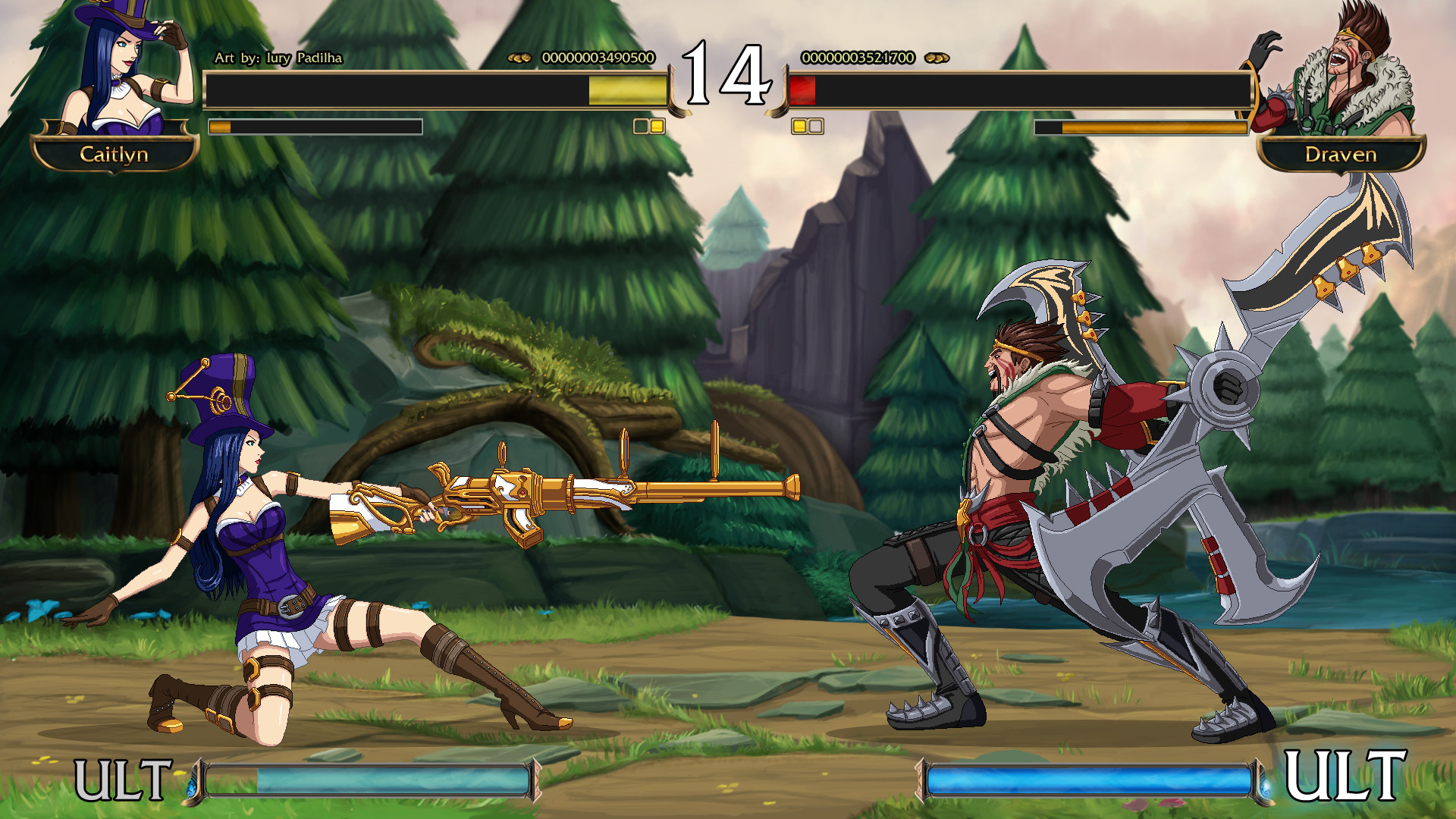 Artstation League Of Legends Fighting Game Round 3 Iury