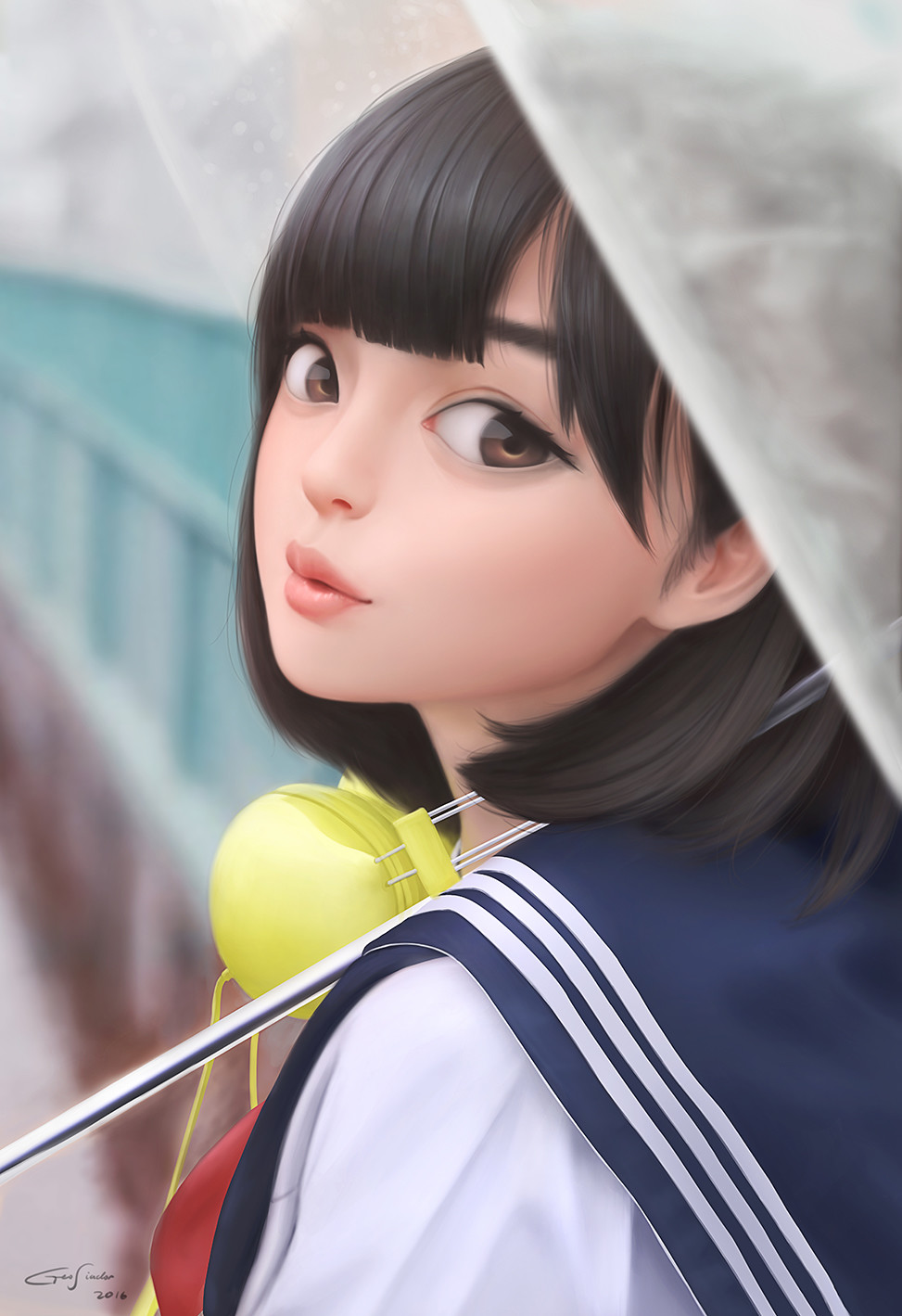 Realistic Anime Girl Digital Art