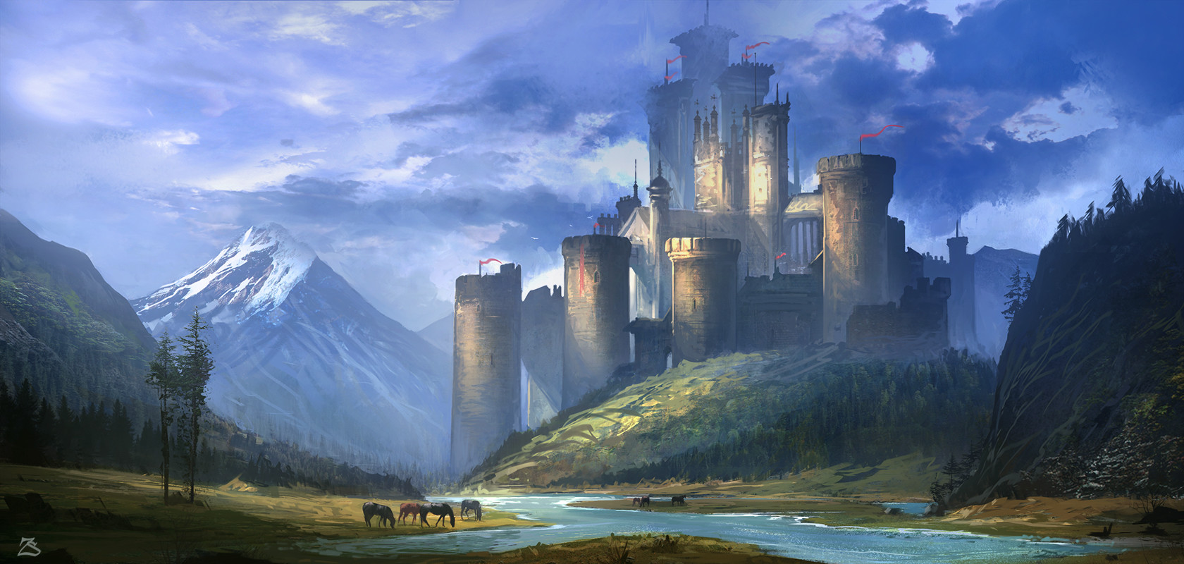 Artstation Castle In The Valleyc1