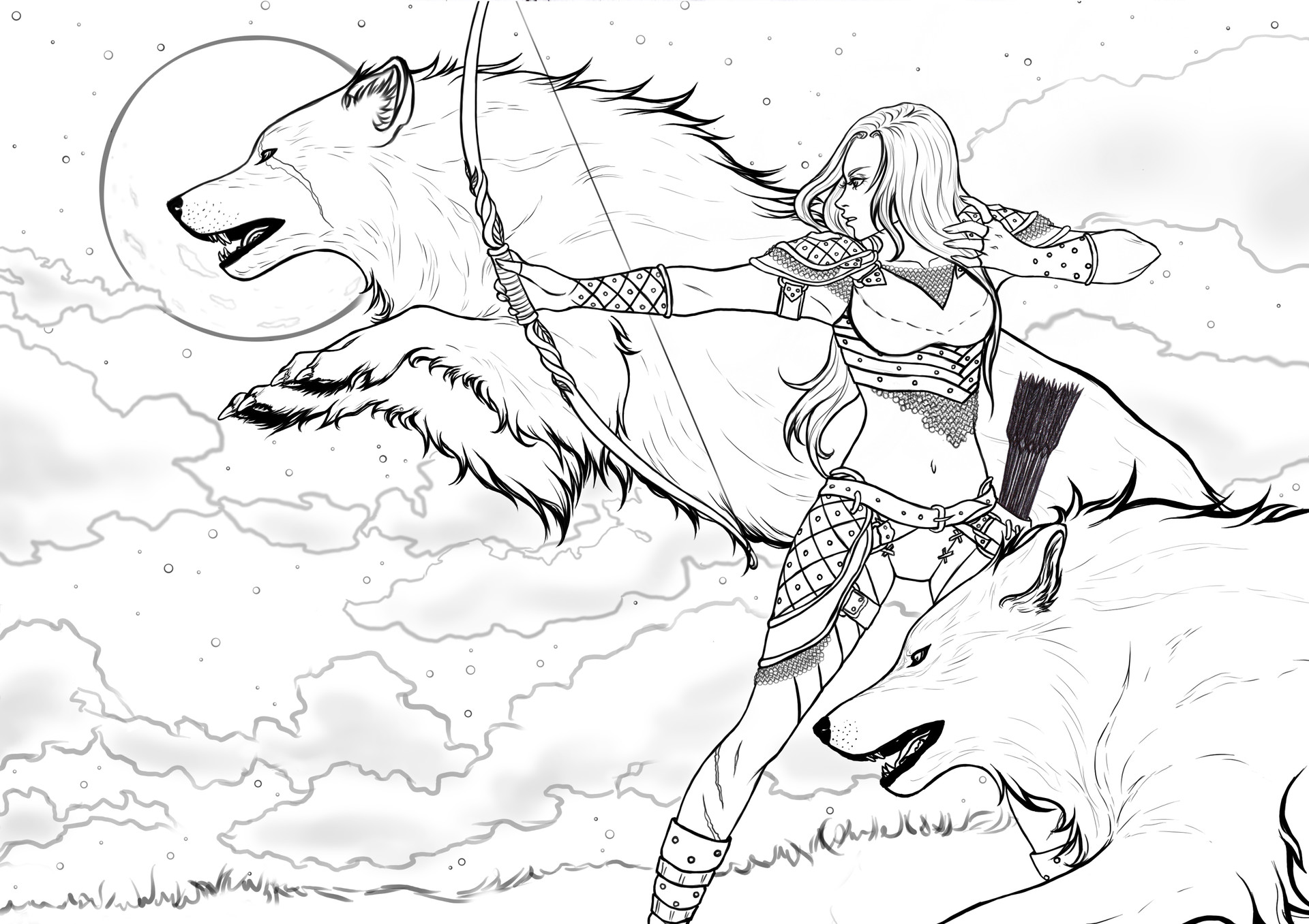 Artstation Throw Me To The Wolves And I Shall Return Leading The Pack Zosya Zoey H