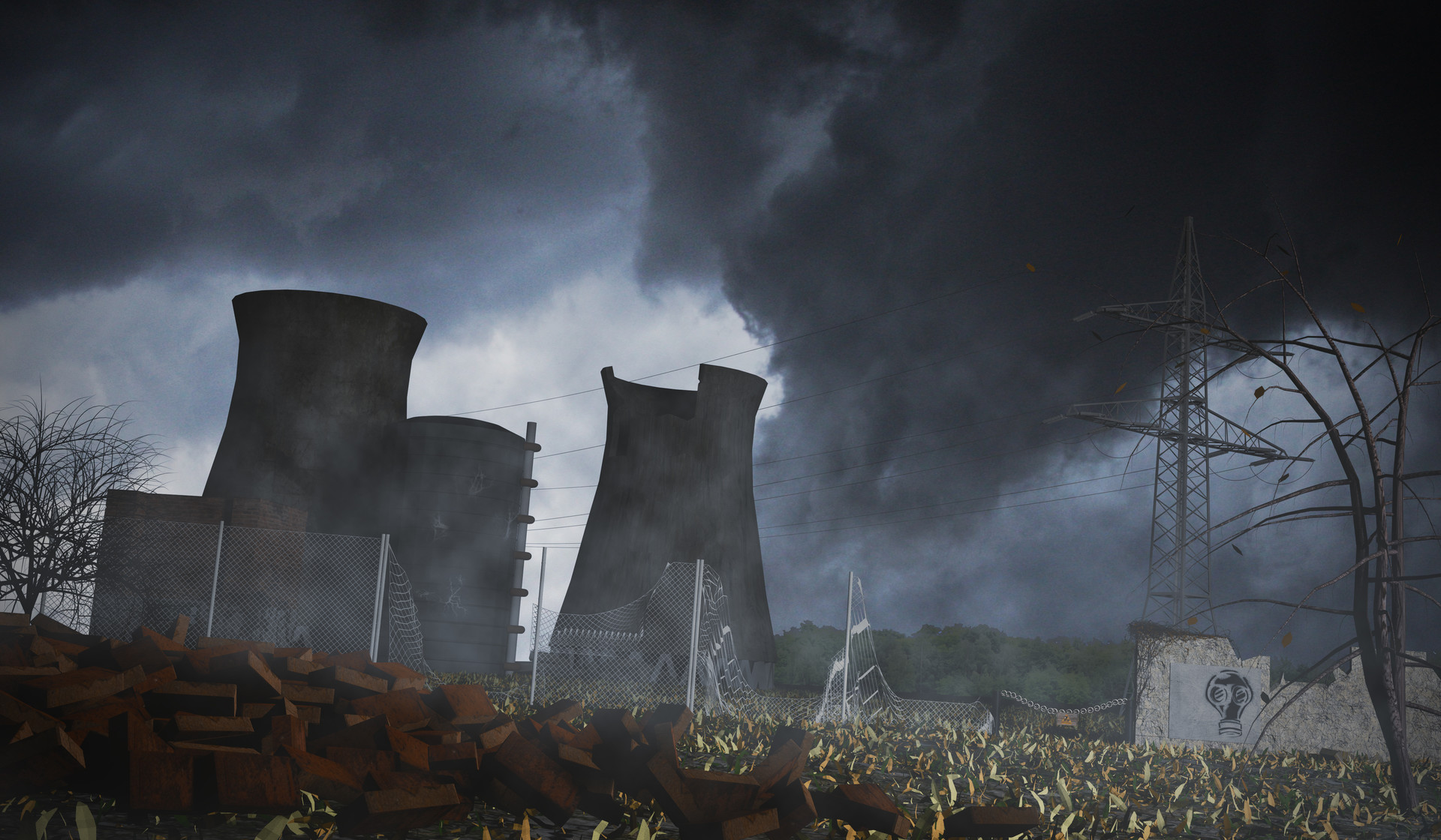 ArtStation - Nuclear power plant