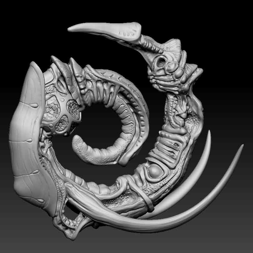 raw Zbrush model