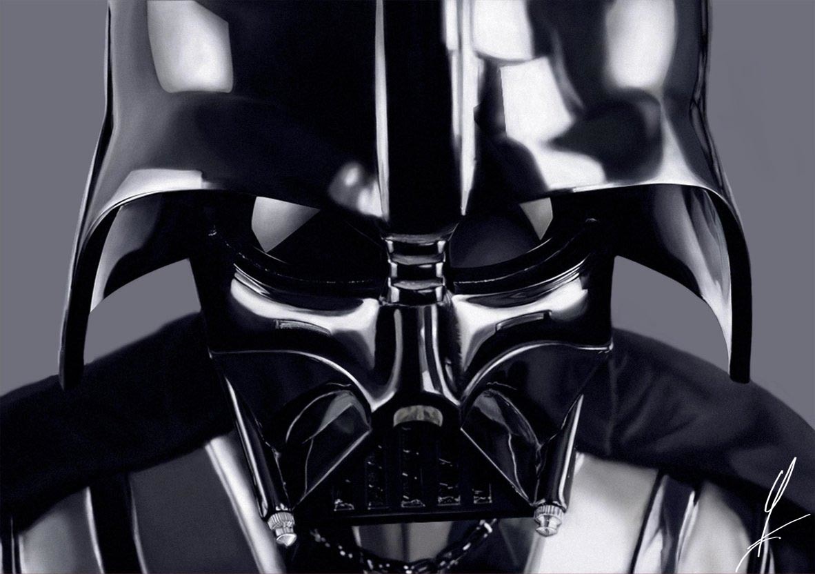 Artstation Darth Vader Hyper Realism Painting 2013 Quentin Renaud