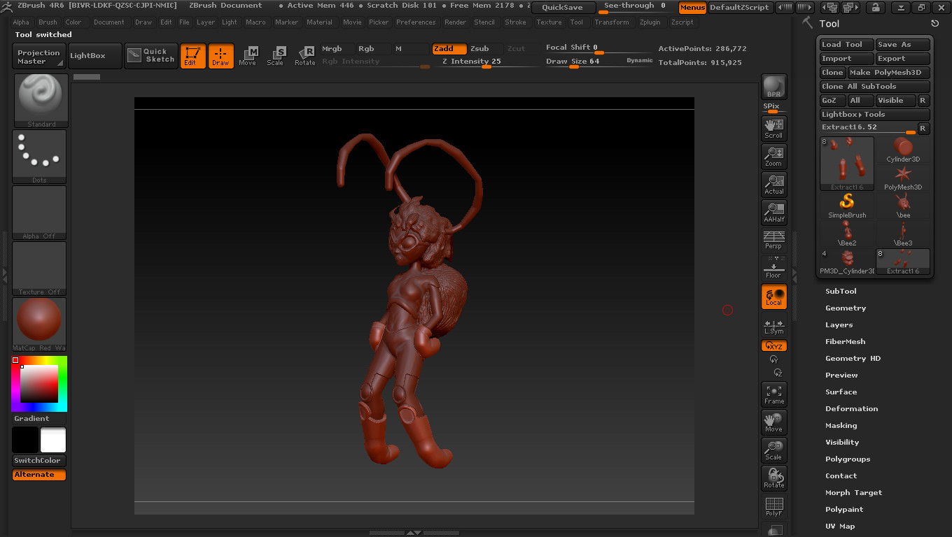 Как сохранить проект в zbrush