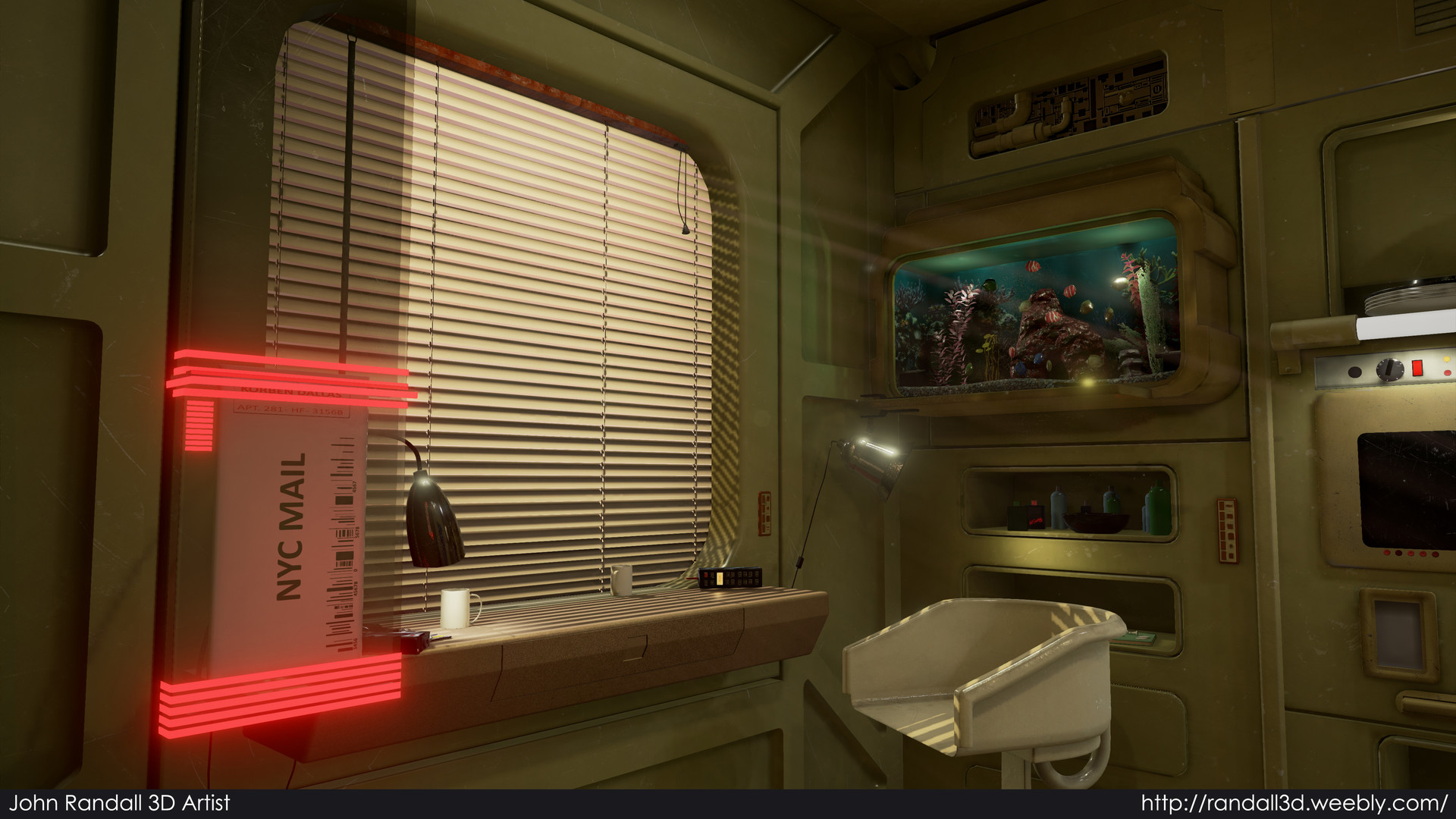 Artstation Fifth Element Korben Dallas Apartment John Randall