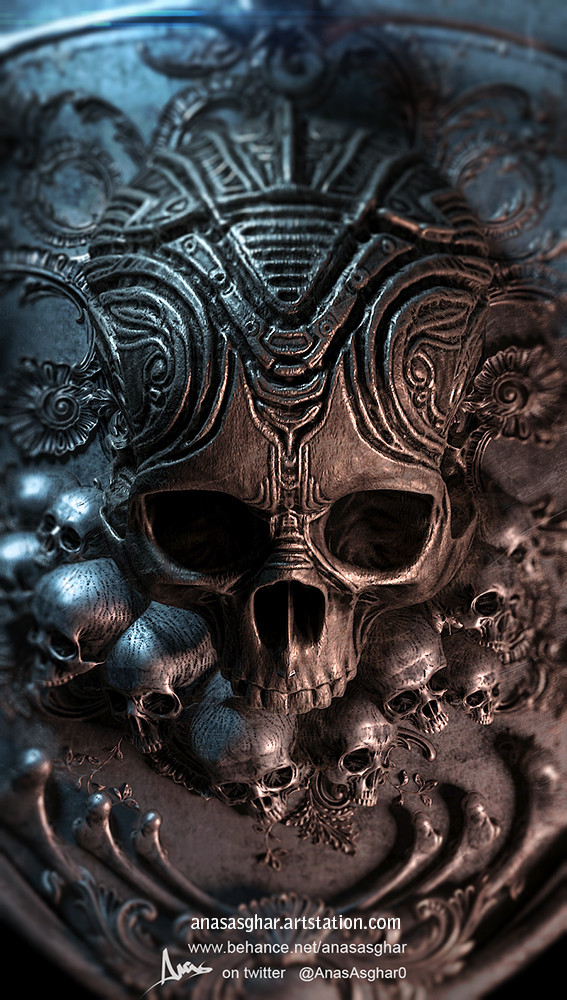Artstation W I P Skull Anas Asghar