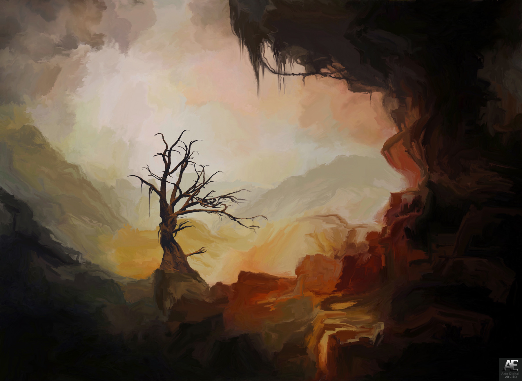 Artstation The Dead Tree Angel Estevez