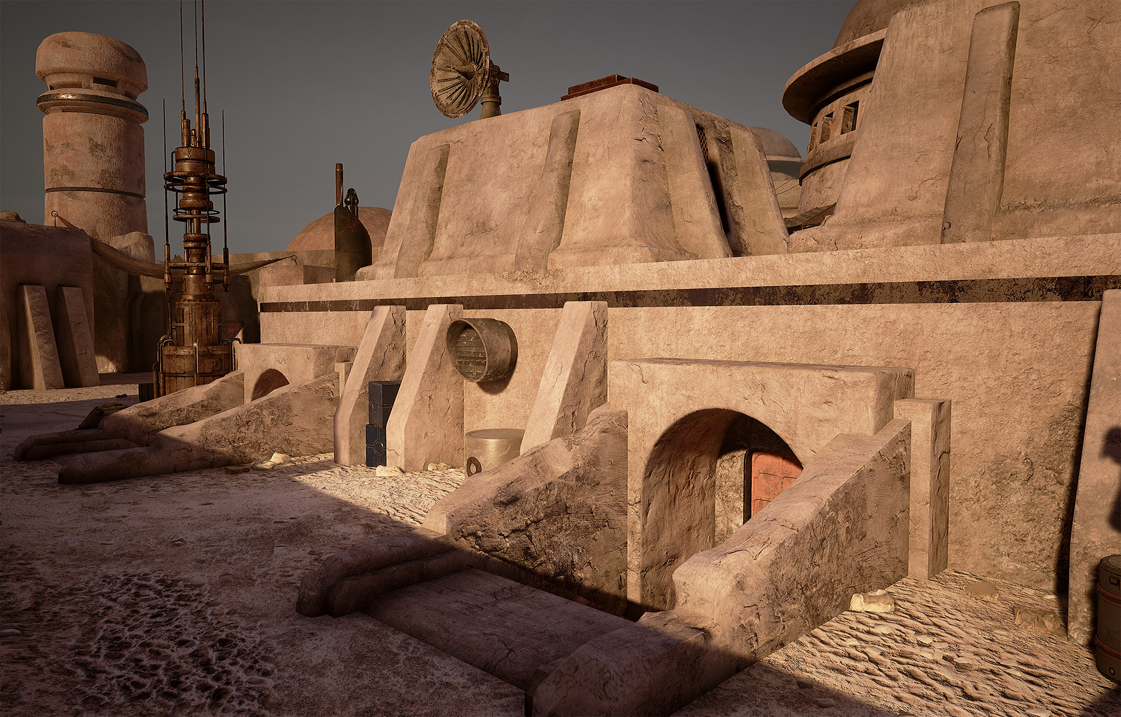 Buildings: model, textures, shader