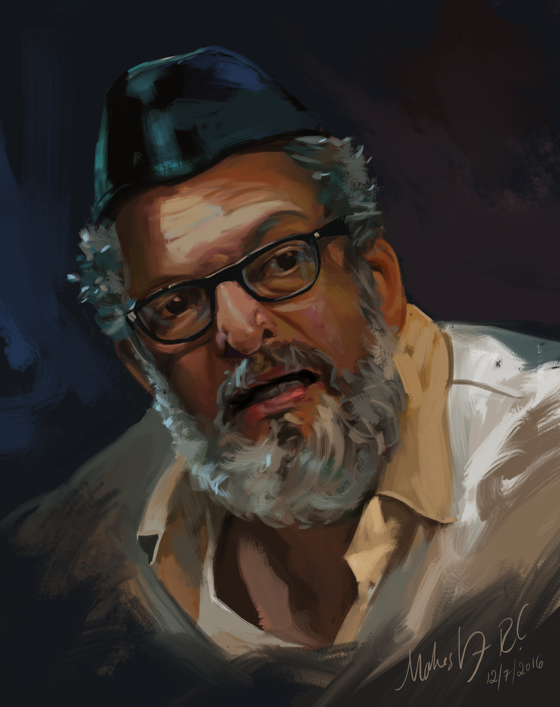 Artstation Nana Patekar Portrait Mahesh R C