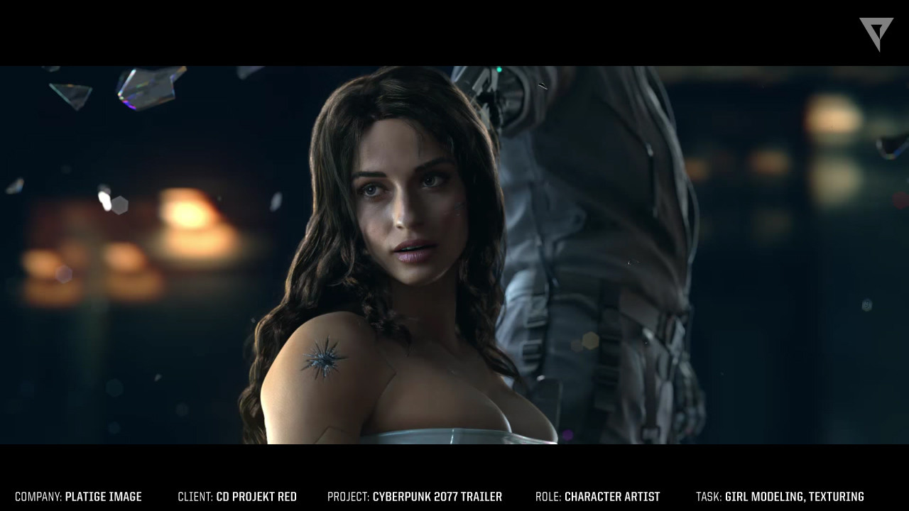 Artstation Cyberpunk 2077 Trailer Girl Zbrush Renders Tomek Stefanski