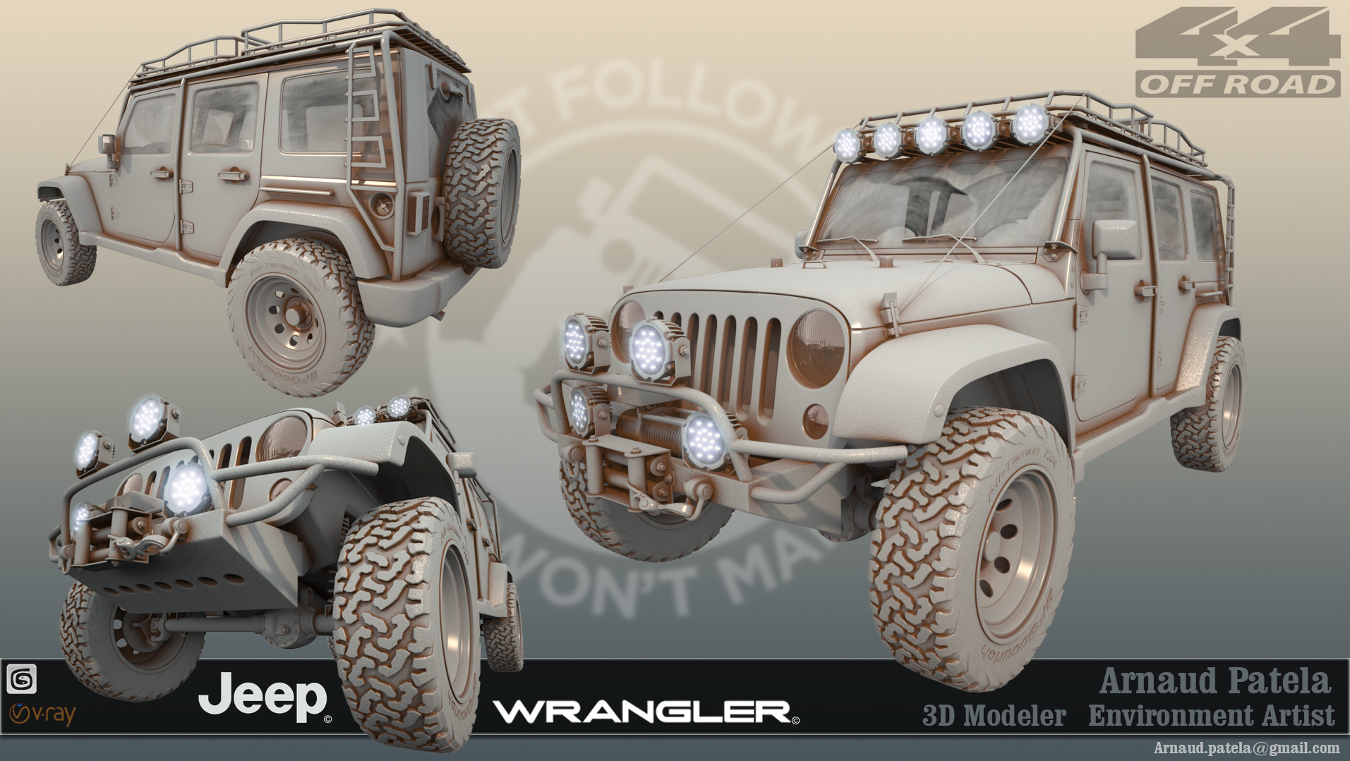 ArtStation - Jeep Wrangler Unlimited 2016