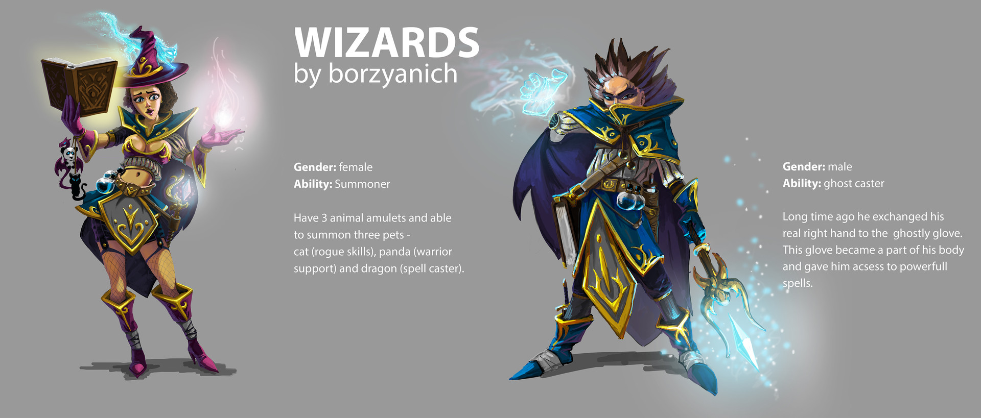 Pavel Borzyanich Wizards Character Design