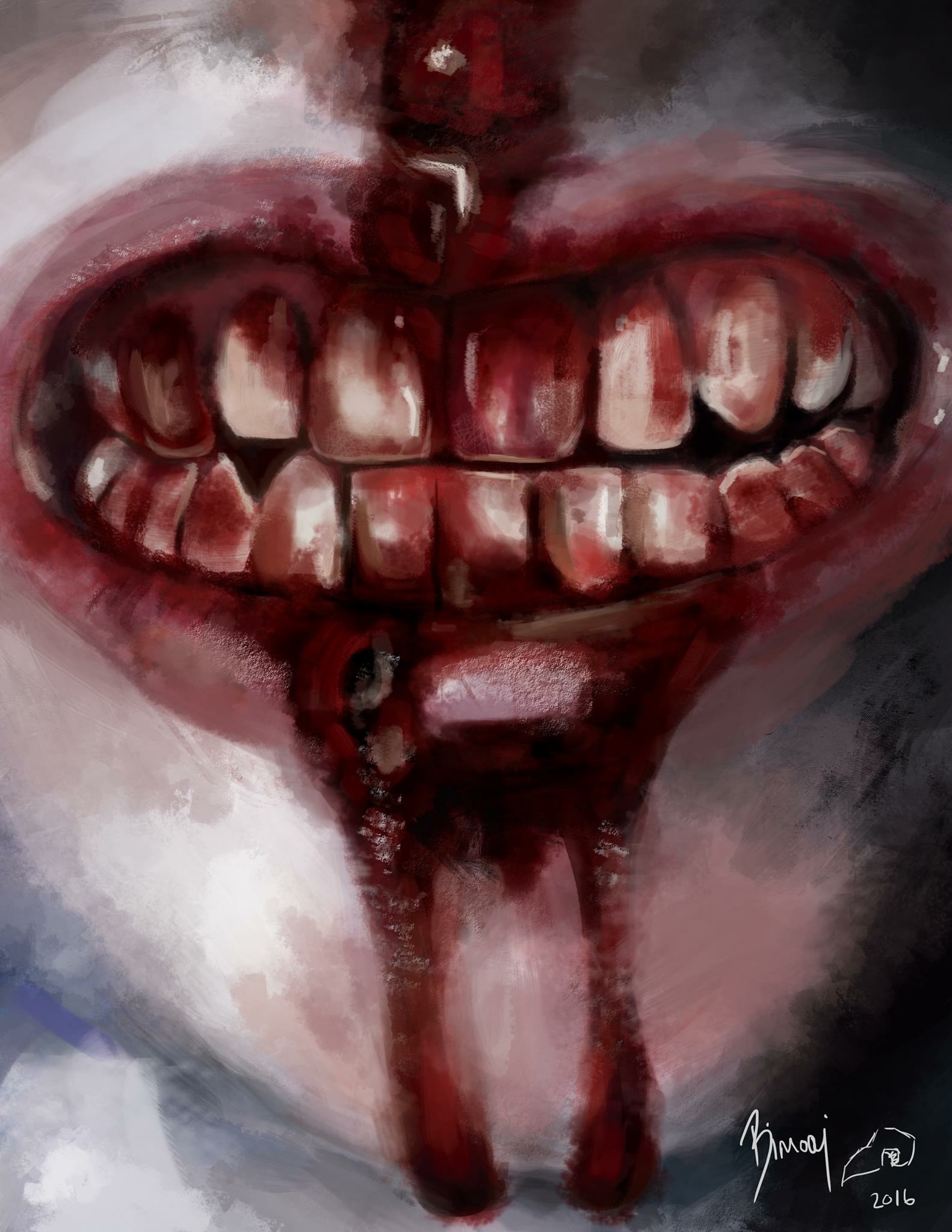 ArtStation - Bleeding Mouth