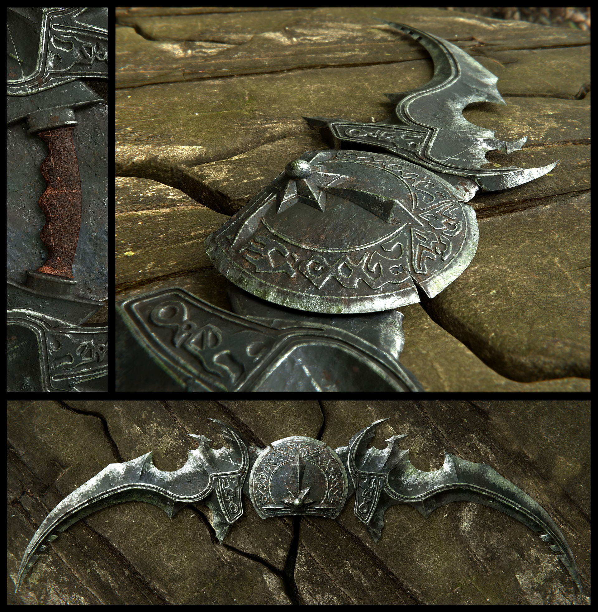 ArtStation Illidan Stormrage Twin Blades, Nikola Stankovic