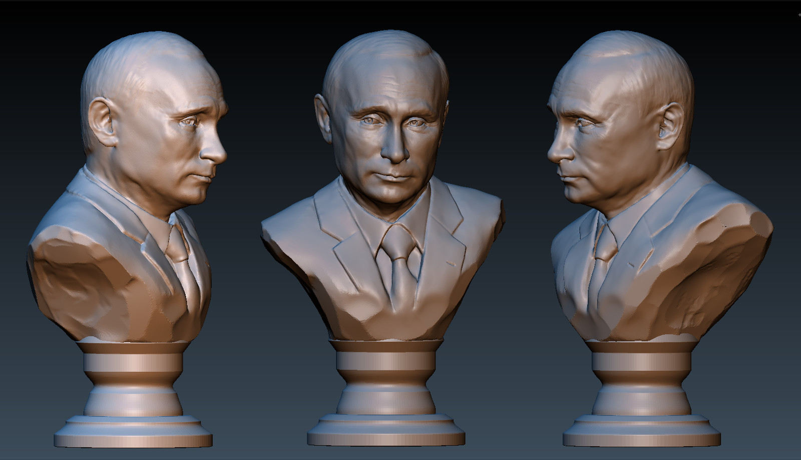 Сайт 3 д моделей. 3д бюст Путина в стдель. 3д модель Путина. Бюст Путина 3d модель STL.