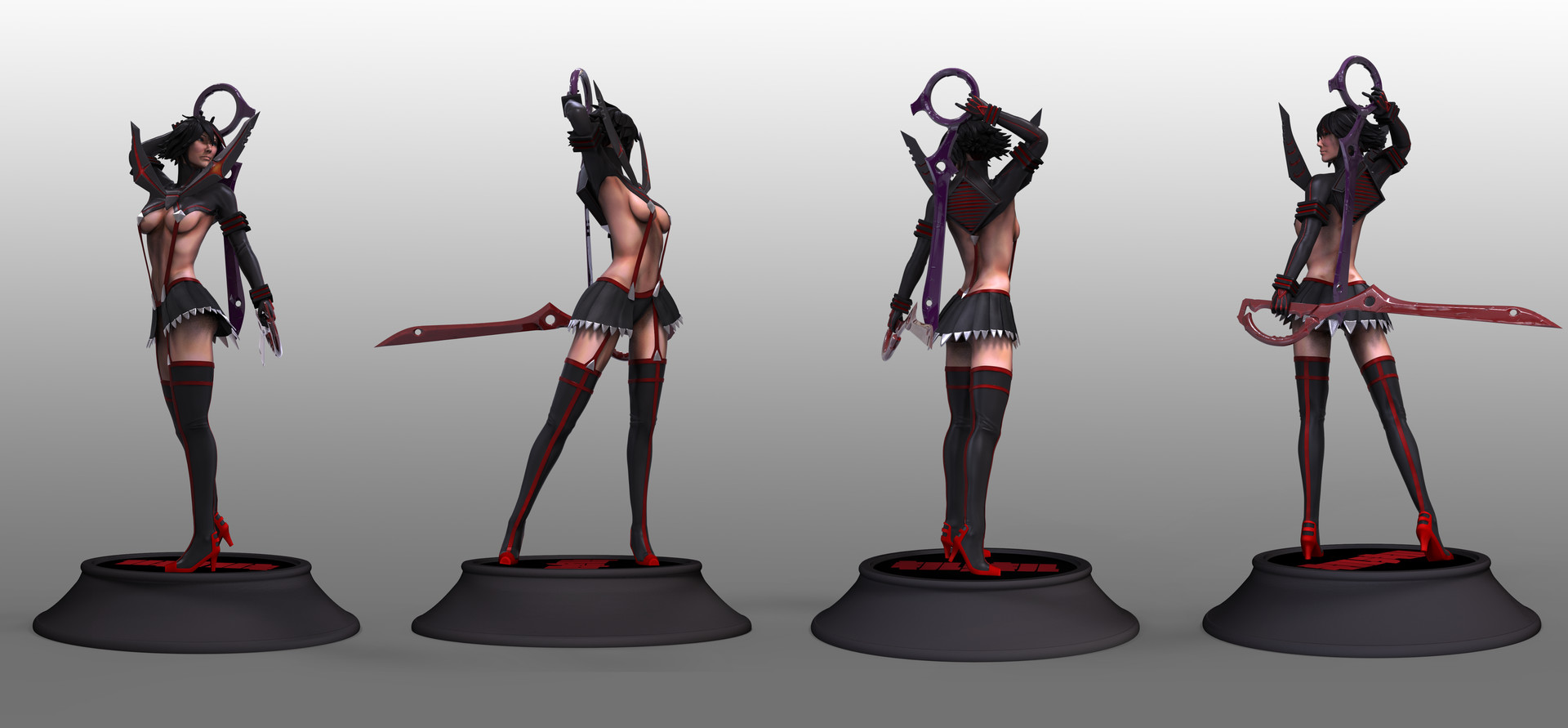 Artstation Ryuko Matoi Kill La Kill Iker Martin Urriza