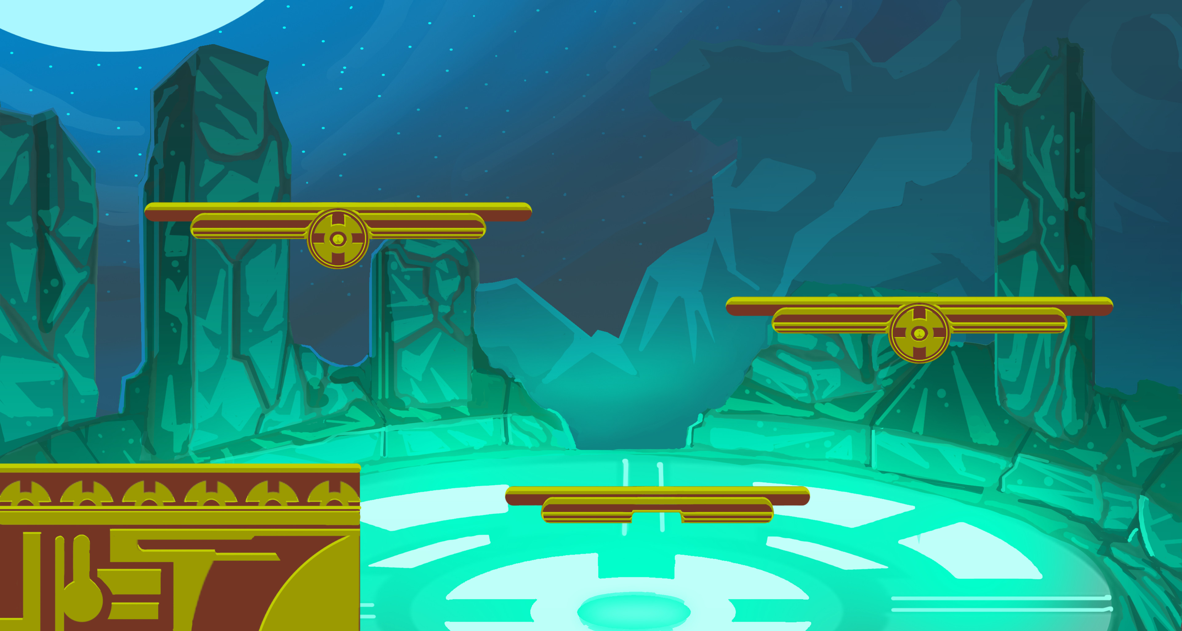the character's level( fighting platform game)