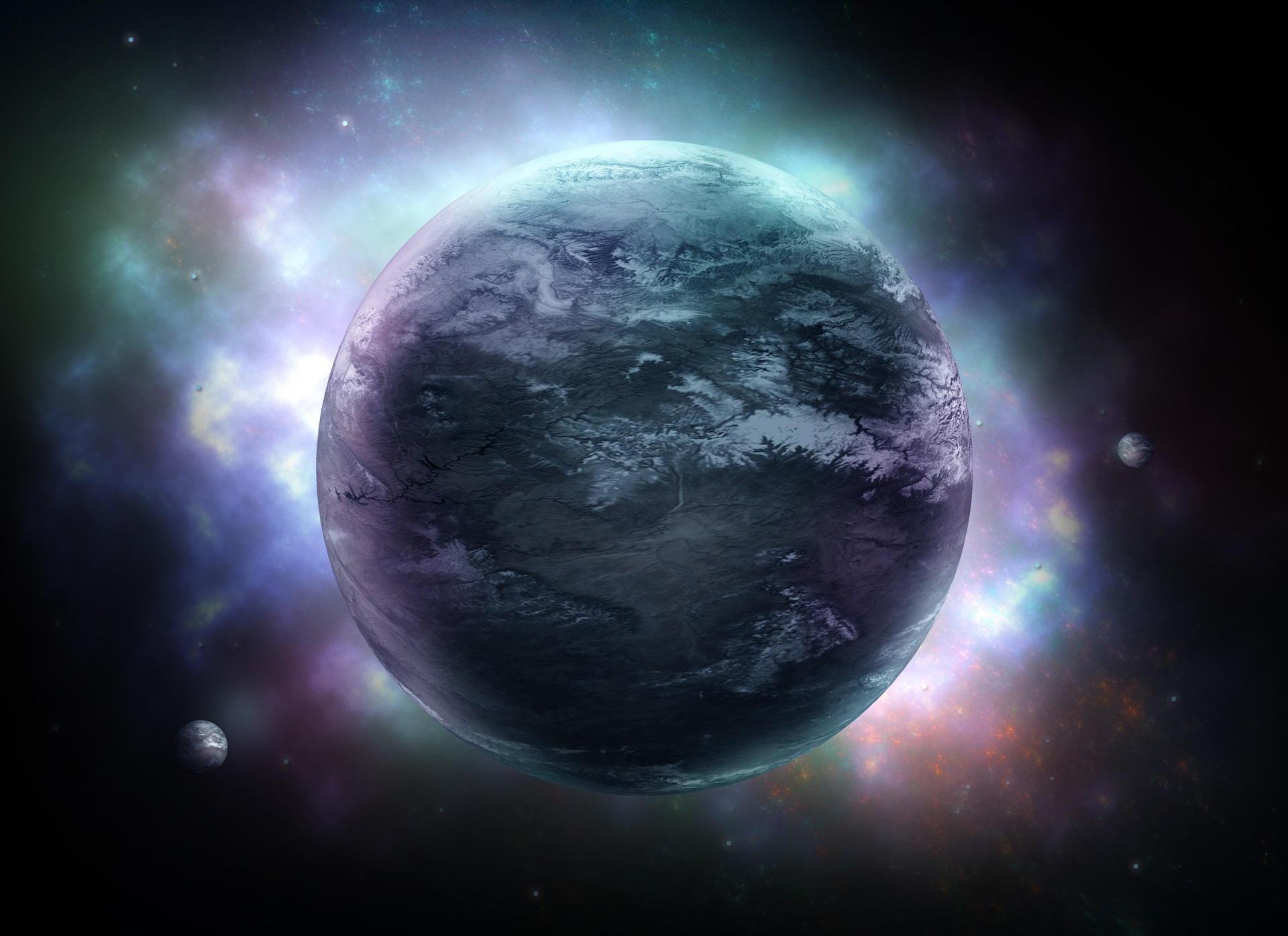 Space scene. Space scene