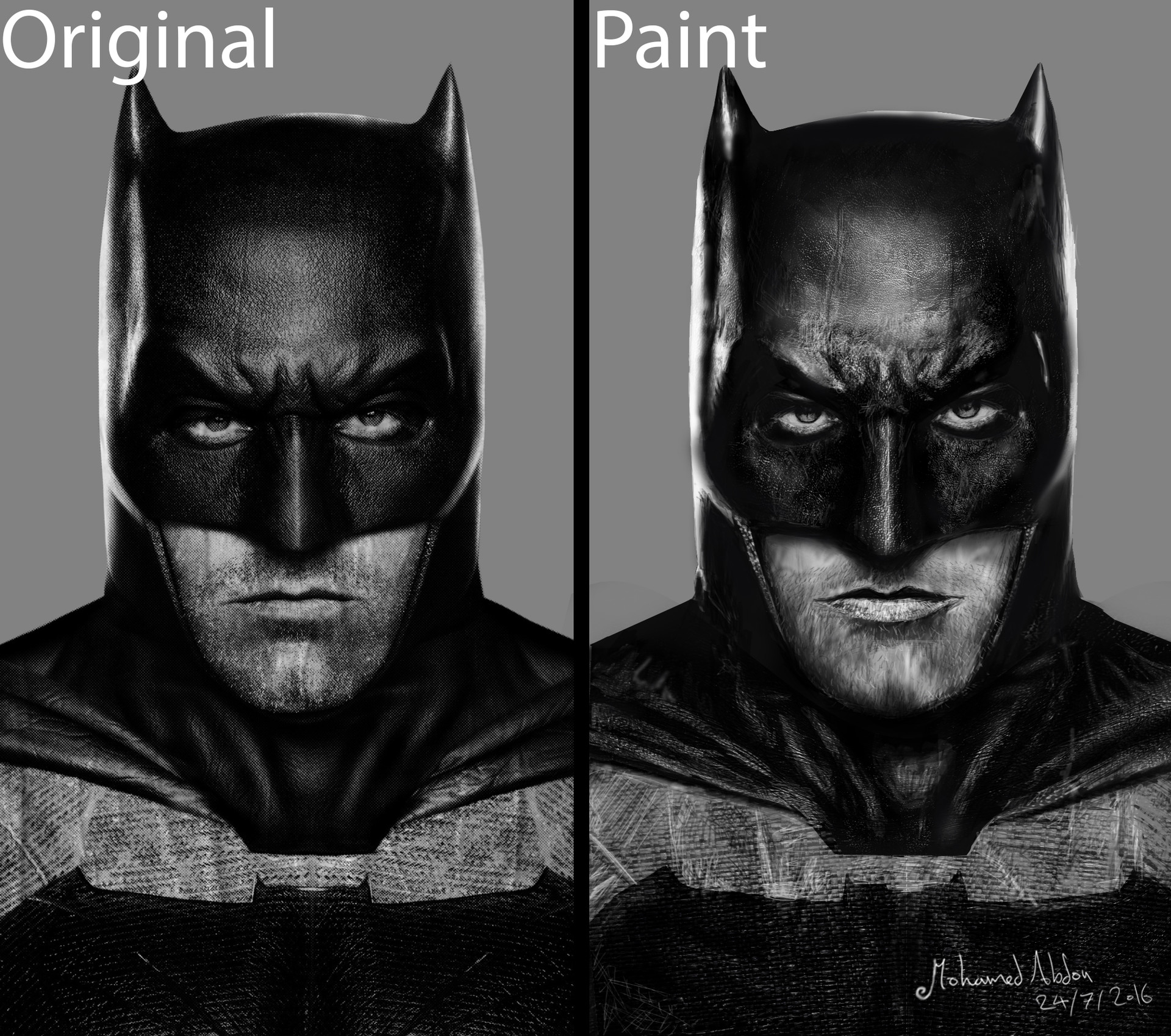 Mohamed Abdou Batman Digital Painting