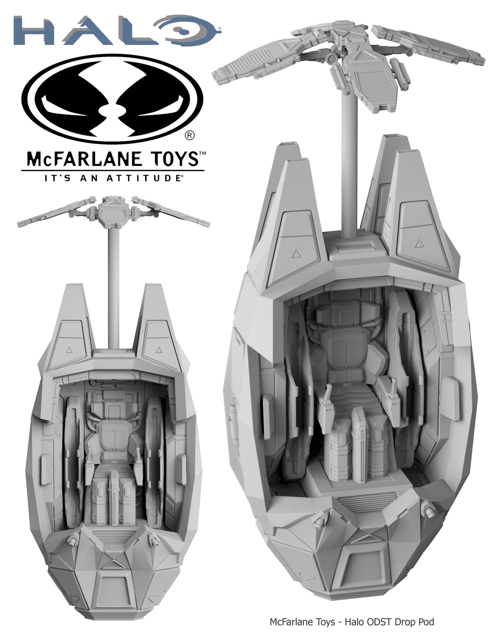 Artstation Mcfarlane Toys Halo Odst Drop Pod Mark Ash