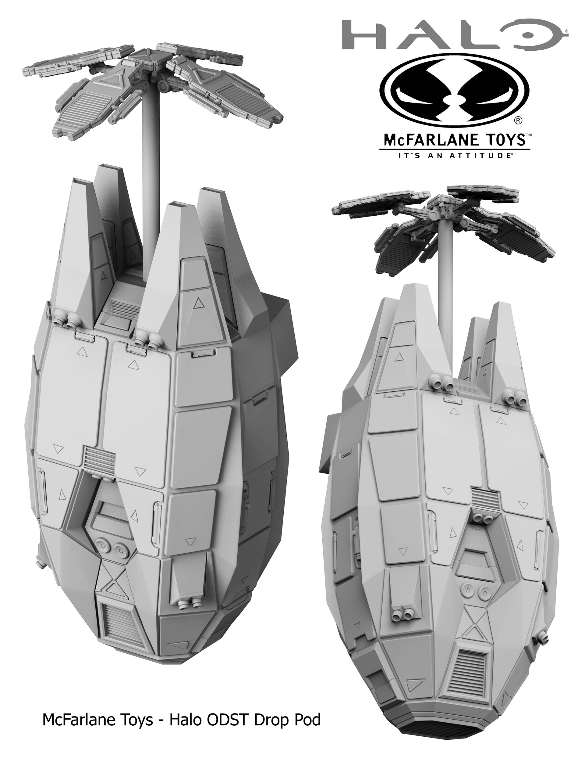 Artstation Mcfarlane Toys Halo Odst Drop Pod Mark Ash