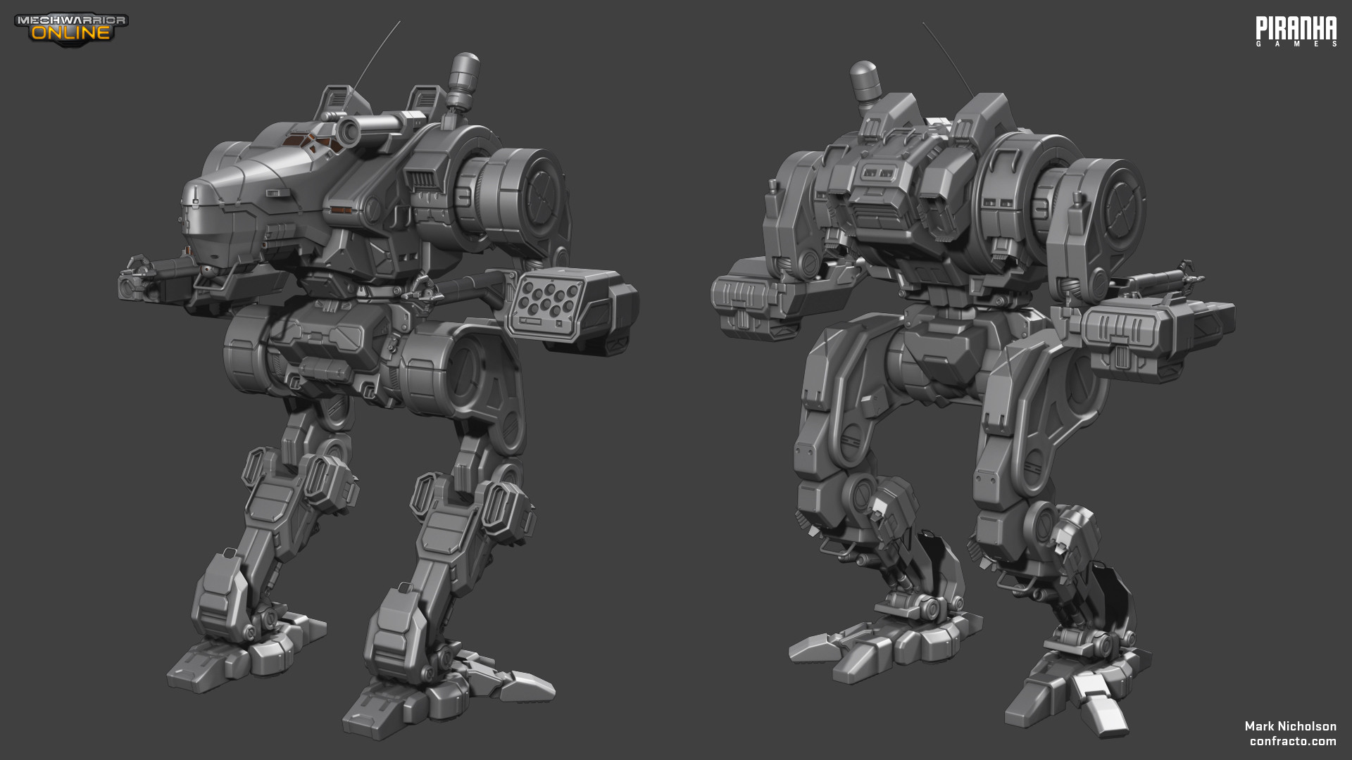 ArtStation MWO Viper mech