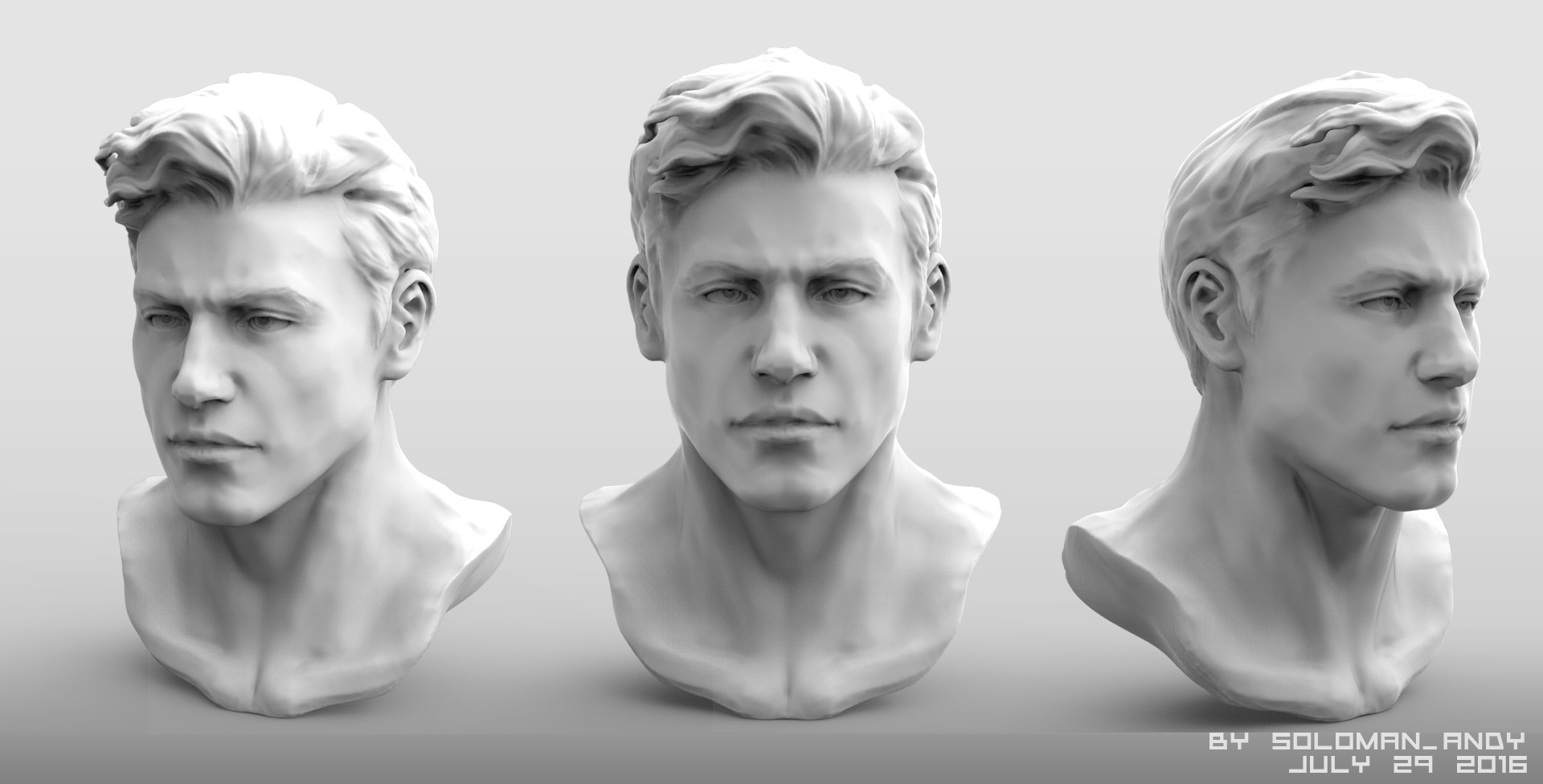 ArtStation - Head Sculpture Practice