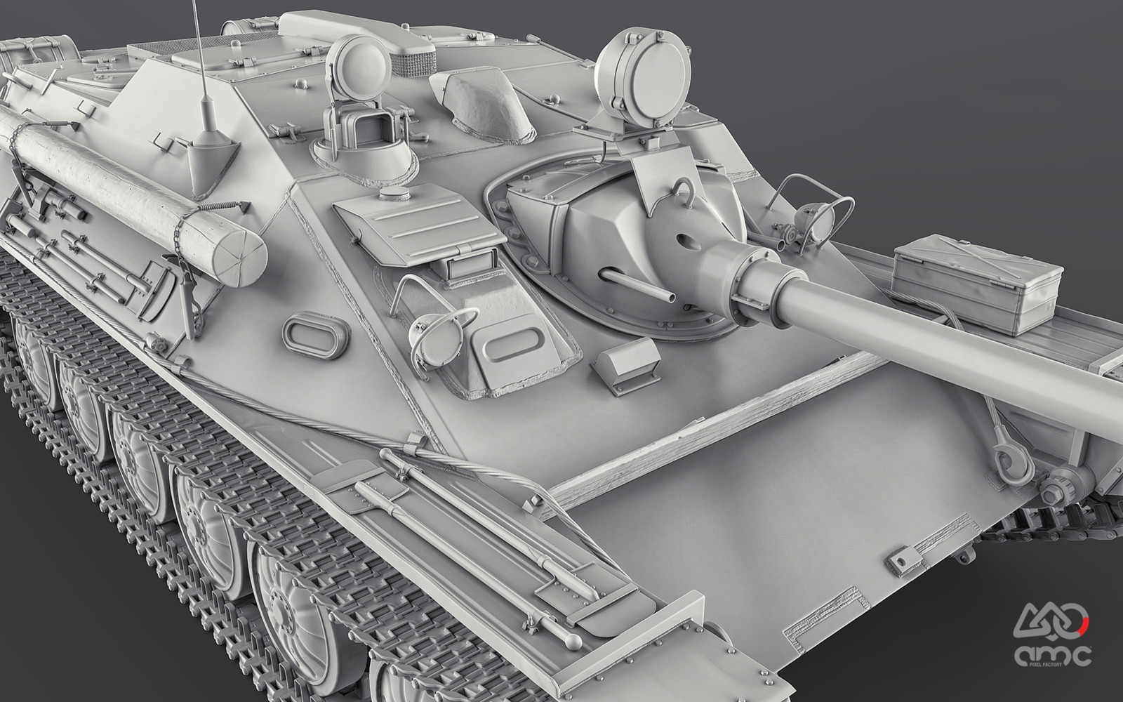 Here's a model i made a while back of a soviet ASU-85 air-landing