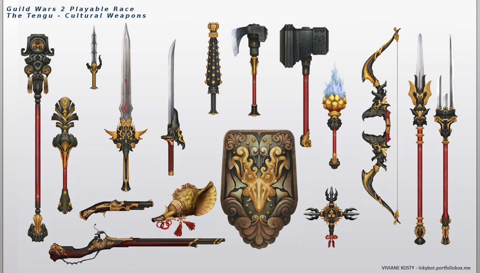Artstation Weapon And Weapon Sets Viviane Kosty