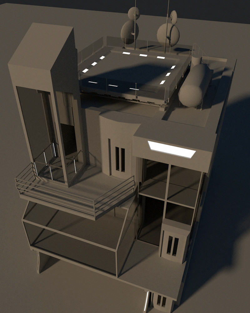 Artstation Modern And Sci Fi House Richard Allen