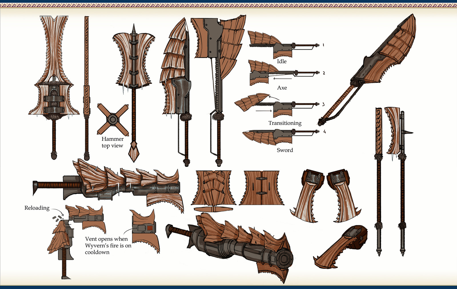 Alex scrivener monster hunter fan designs