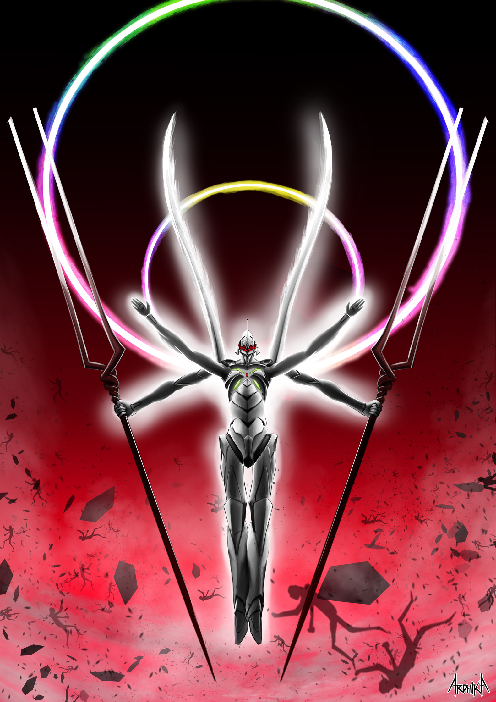 Artstation Evangelion Unit 13 Awakened Ardhika Arif Firgiansyah Putra,Anime Wallpaper 2048 X 1152