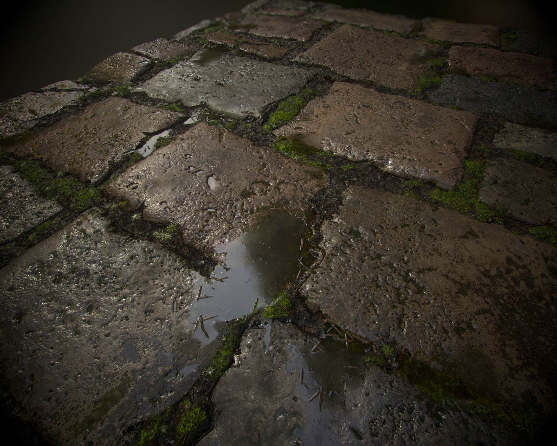 Wet stone. Каменный пол. Старый каменный пол. Текстура канализации. Сломанный каменный пол.