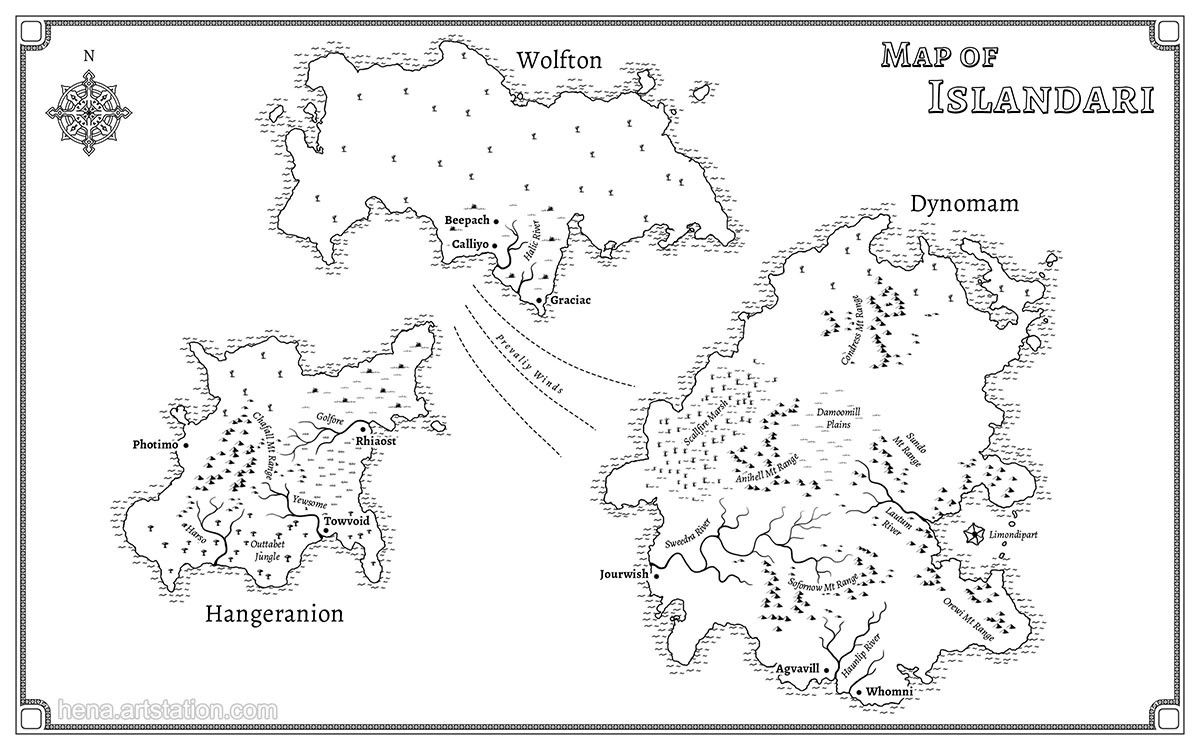 Map of Islandari