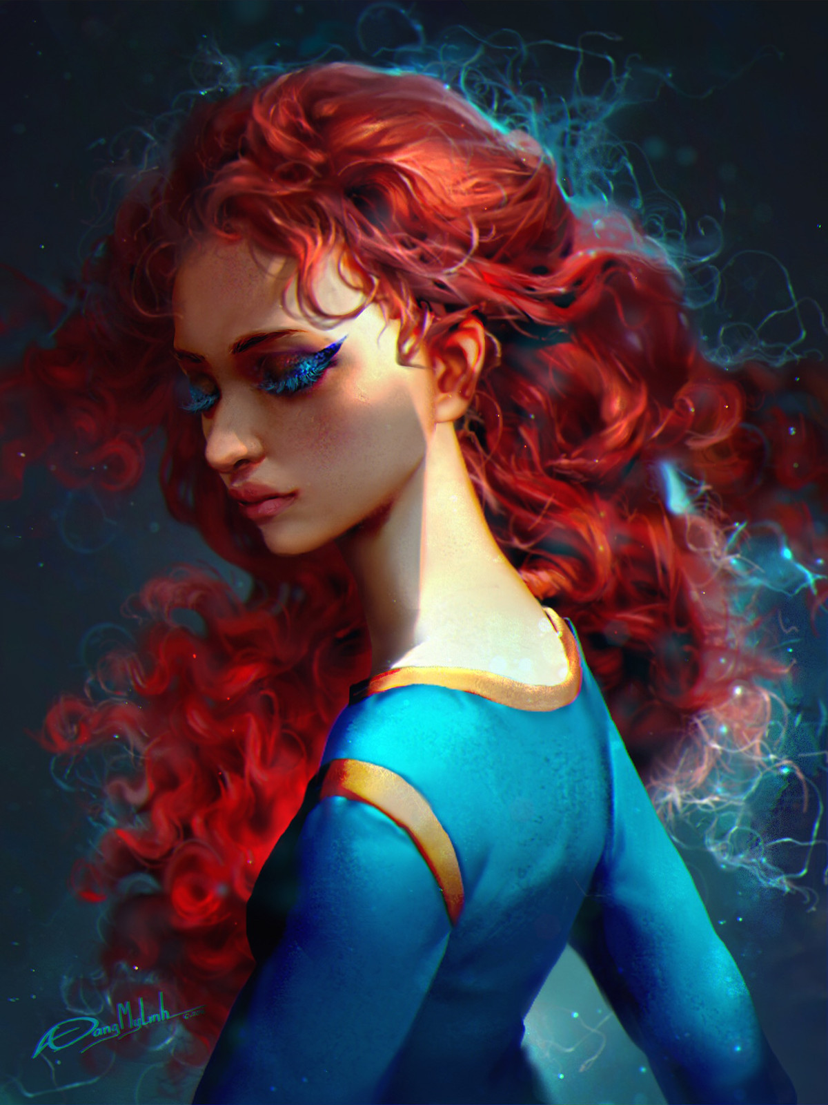 Merida princess portrait 