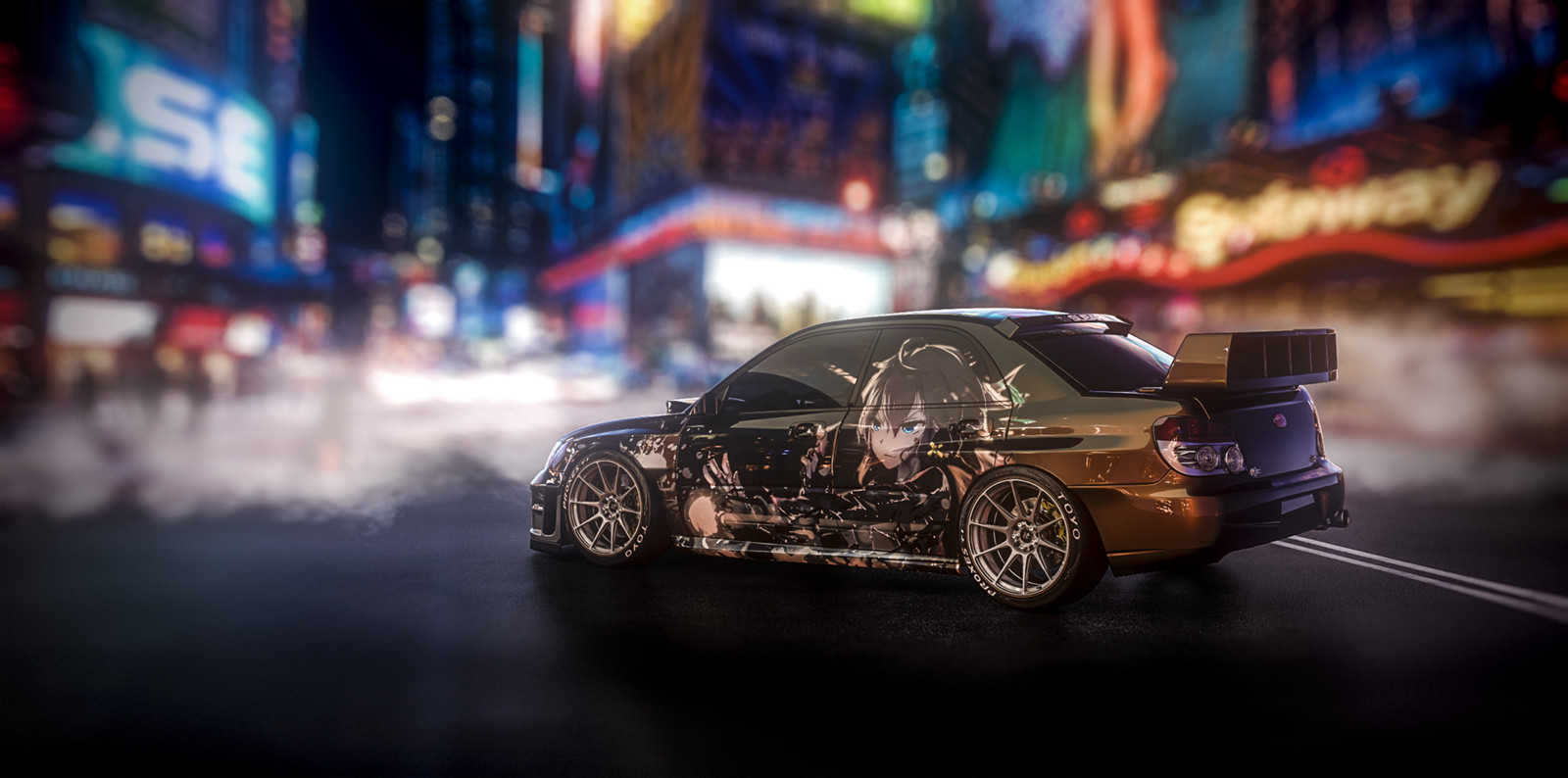 Субару WRX STI арт