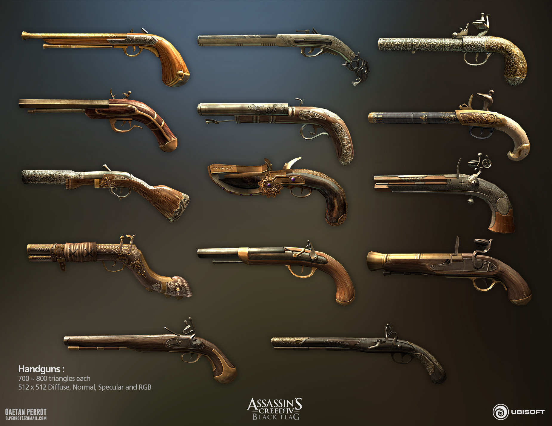 ArtStation - Assassin's Creed Black Flag: Weapons
