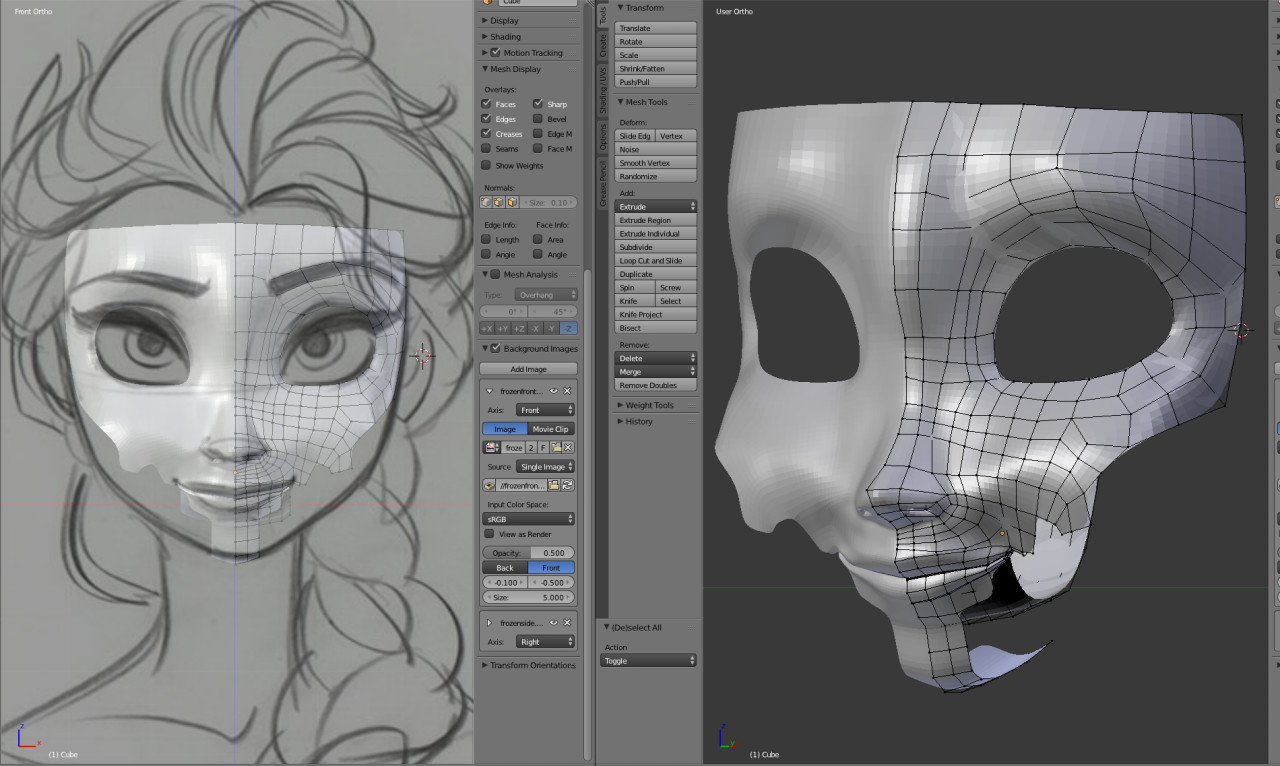 Referencing Elsa's face 2014