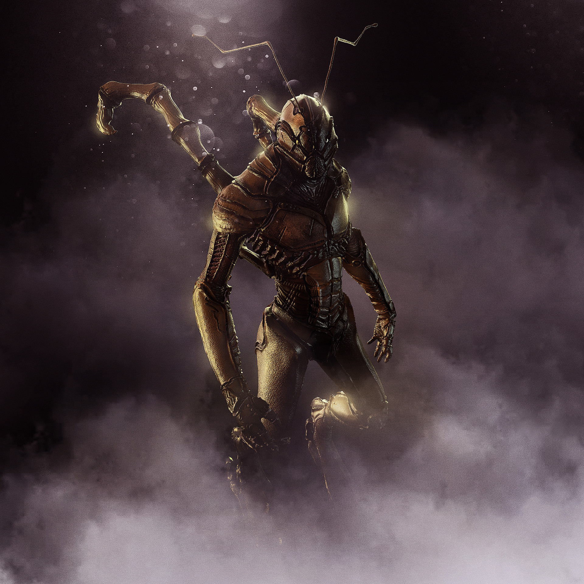 Bug Humanoid Alien Concept Art