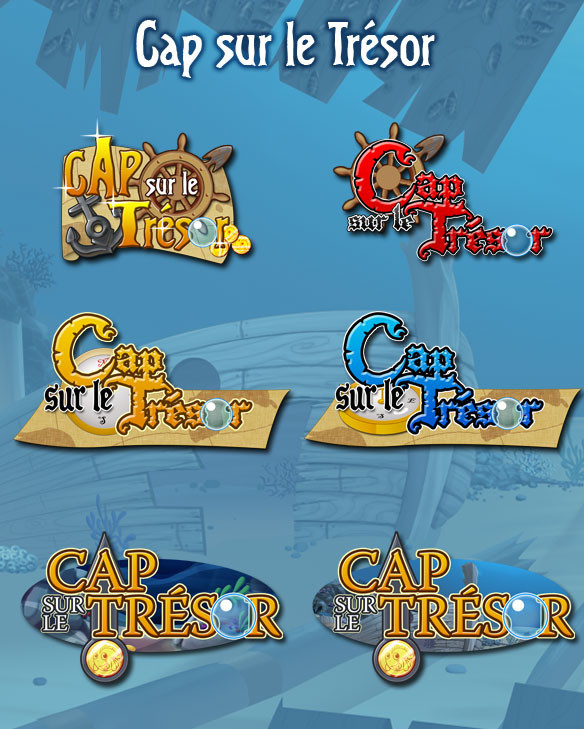 Logotype research for the game: Cap sur le trésor