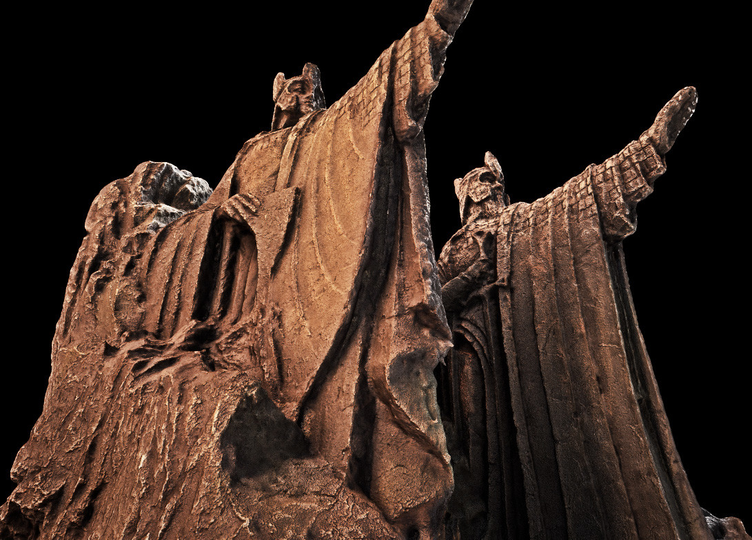 Artstation Pillars Of Kings The Argonath Rob Garlington I dont care if my books have a case, im getting these bookends. kings the argonath rob garlington