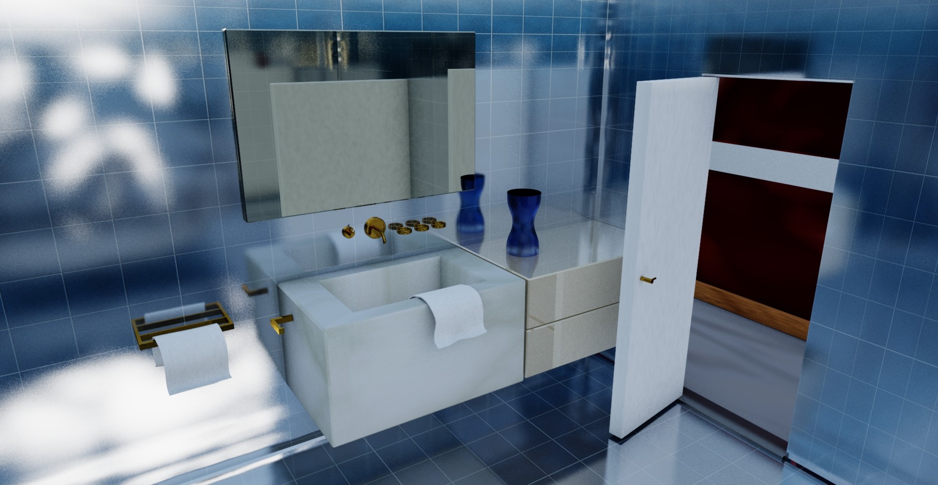 ArtStation Bathroom shiny