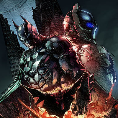 Emilio lopez batman arkham knight limited edition comic cover by e mann d7yg6sf