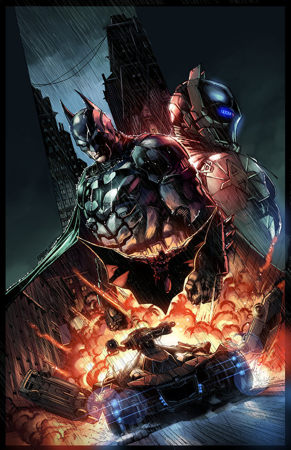 Batman Arkham Knight - Batmobile Wall Mural