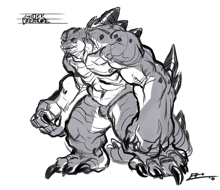 Creture design : Gator Creature